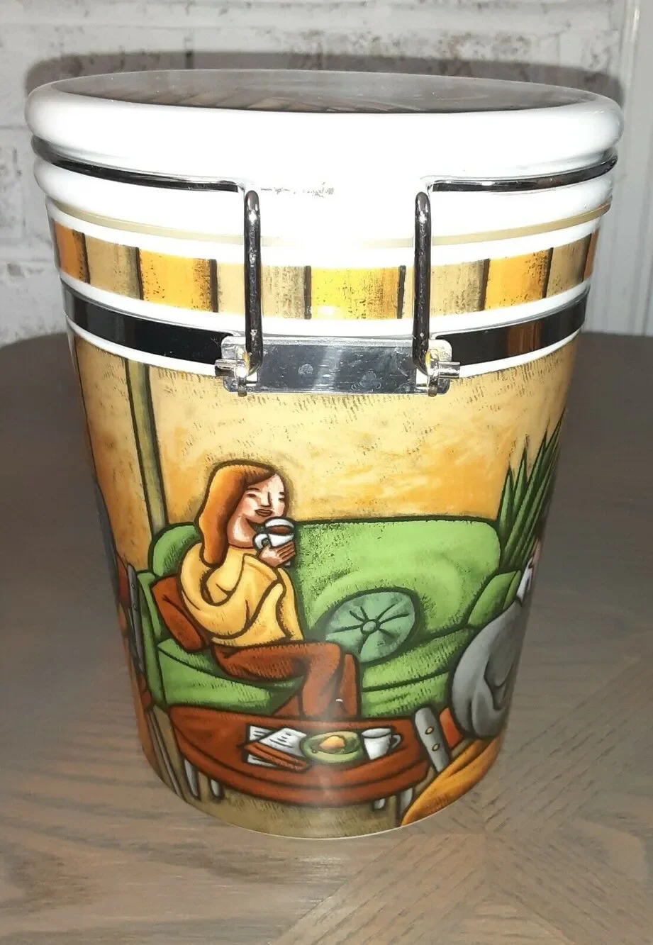 MSC Joie De Vivre Cafe Canister Art Deco Inspired